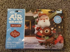Anagram Santa Reindeer Giant Airwalker Foil Balloon Christmas Party Decoration