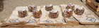 8 VTG Seashell Napkin Ring Holders with 8 shell design Napkins by "AUDREY" — photo 1