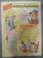 Kelloggs Cereal Ad: Huckleberry Hound Cartoon...