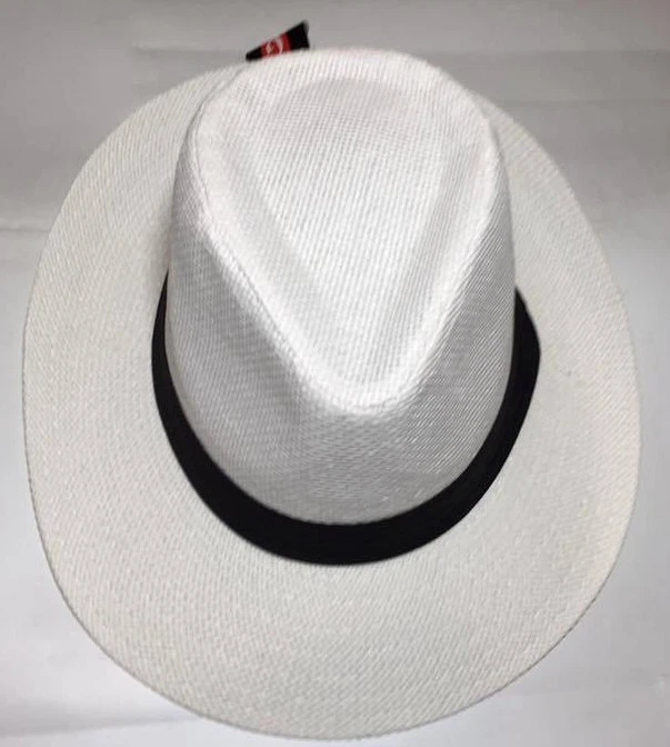 Women Men Fedora Trilby Gangster Cap Summer Beach Sun Straw Panama Travel Hat - Image 4 of 4