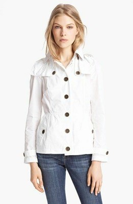 burberry brit raincoat with hood