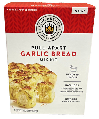 King Arthur Pull Apart Garlic Bread Mix Kit 15.25 oz