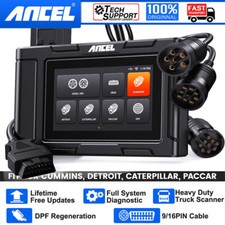 ANCEL Diesel Heavy Duty Truck Scanner DPF Regen for Detroit Paccar Diagnostic