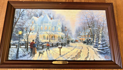 Thomas Kinkade's “A Holiday Gathering” Illuminated Canvas #A4831