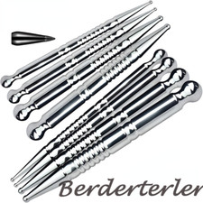 Male Stainless Steel Tube Beads Plug Penis Plug Sounding Dilator New