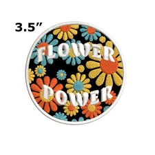 Woodstock Hook Loop Patch Peace Love Music Fest Dove Hippie Retro Psychedelic