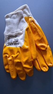 ATG Nitrilhandschuhe NBR Lite gelb Arbeitshandschuhe Gartenhandschuhe Gr. 8 (M)