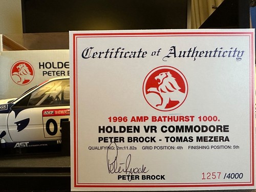1996 Bathurst 5th Place Holden VR Commodore #05 Brock / Mezera Biante Model Cars - Picture 6 of 8