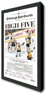Black Newspaper Frame Made For Media Measuring 12x22 Inches