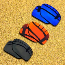 3 Pairs Lenses Replacement for-Oakley Straightlink-Black Red Violet Blue