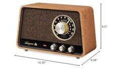 Sangean WR-55 AM/FM/Bluetooth/AUX Premium Analog Wooden Cabinet Radio 50th.....