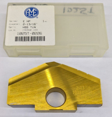 1 Allied 2-13/16'' Series E HP Spade Drill Insert HSS TiN 1025T-0226 130° NEW USA