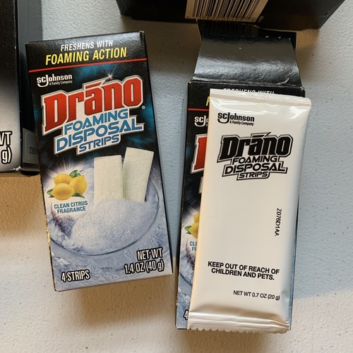 Drano Foaming Disposal Strips Clean Citrus Fragrance 13 Strips total - Picture 6 of 6