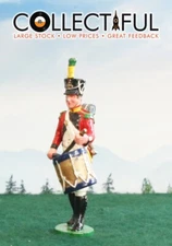 TROPHY - LEAD SOLDIER - NAPOLEONIC DRUMMER - BAND - BRITAINS SIZE🔥 1384