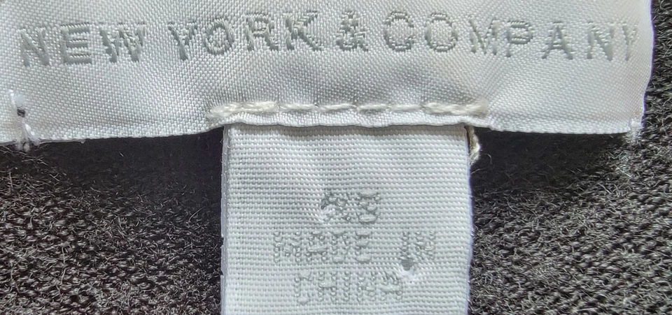 New York & Company Mujeres Cárdigan Suéter Camisa Top Blusa Talla XS X Pequeño Negro Foto 2 de 4