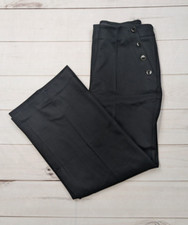 Talbots Women's Knit Wide Leg Pants, 12, Black