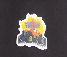 Monster Truck Orange Cool Monster Truck Sticker 2" x 1.75" P 