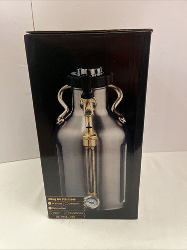 New GrowlerWerks UKeg 64 oz coltivatore birra gassato in acciaio inox pressurizzato - Foto 5 di 6