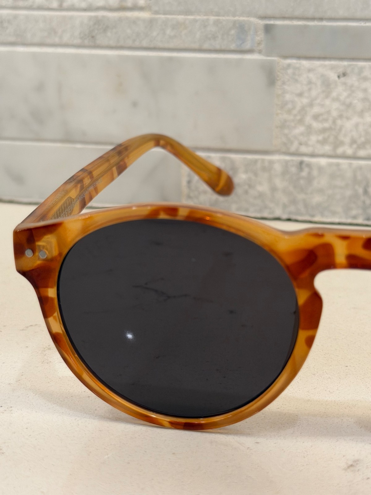DIFF Round Tortoiseshell Sunglasses DE01-0166 SLG… - image 3