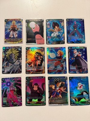 Dragon Ball Super Karten Lot / Holo & Rare Karten Bundle / 12 Karten DBS TCG