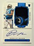Panini 2020 National Treasures Derrick Brown Rookie Patch Auto /5 #202 Panthers