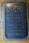 Rare Johnson Matthey 1/2 Half Ounce .999 Fine Silver Bullion Bar toned