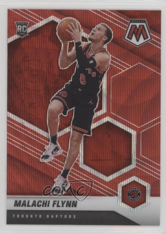 2020-21 Panini Mosaic Red Wave Prizm Malachi Flynn #236 Rookie RC 1j4c