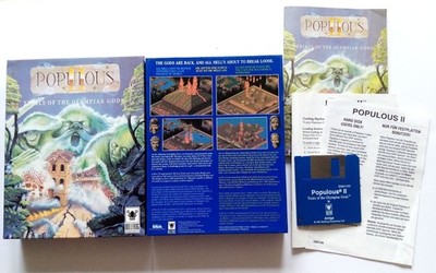 PC - AMIGA - POPULOUS II - TRIALS OF THE OLYMPIAN GODS - BULLFROG - 1 DISKETTE