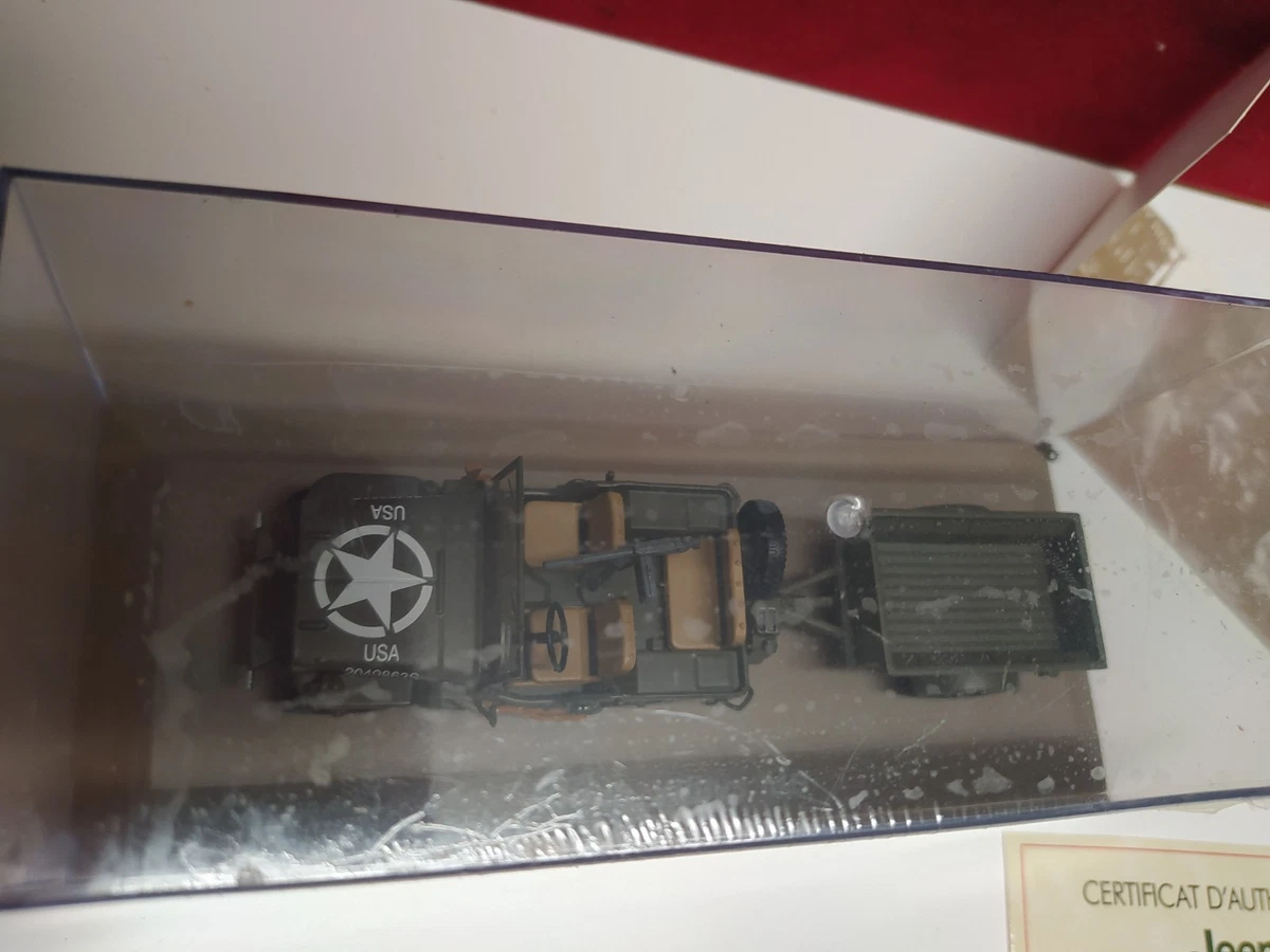 1/43 Collection Atlas véhicule et blindé - Jeep Willys MB avec Remorque