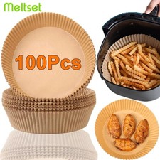 50/100PCS Air Fryer Paper Liners Round Non-St...