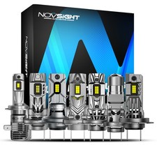 NOVSIGHT Super Bright H7 501 T10 LED Bulbs Hi or Low Beam 1:1 Size Halogen Xenon