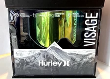 New HURLEY VISAGE Premium Snow Ski, Snowboard Goggles, Gold Color w/ Bonus Lens