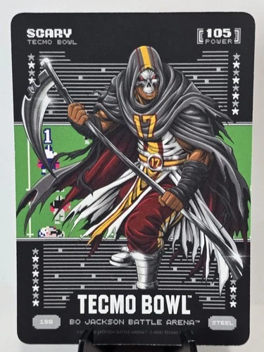 Bo Jackson Battle Arena Tecmo Bowl Scary Steel #156 - Terry McLaurin