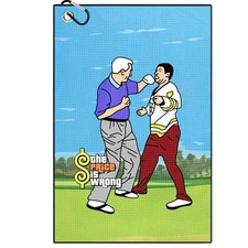Amitrely Funny Printed Golf Towels for Bags with Clip, Large, 1