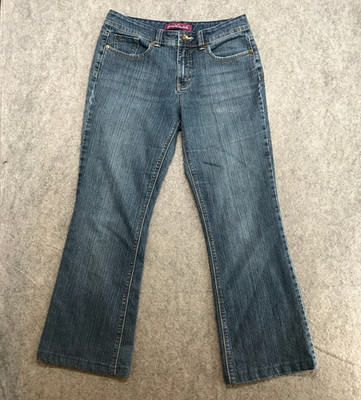 Gloria Vanderbilt Jeans Womens Size 8 Boot Leg DIY Shortened Altered Mid Rise