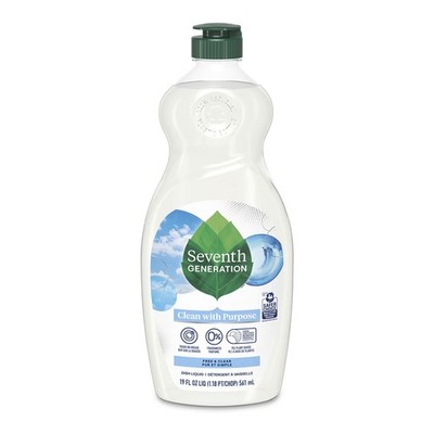 Seventh Generation Free Clear Liquid Dish Soap 19 Fl Oz Plant Based Formula