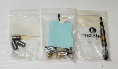 Woodcraft Miscellaneous Lot Woodworking Kit Wood Turning Brass Parts Lot Of 3