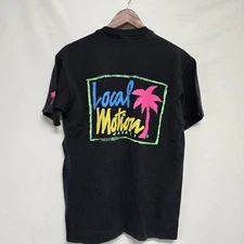 Vintage 90s Local Motion Hawaiian Hardwear Surf Skate Washed T-Shirt - Large