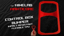 Minelab Manticore Metal Detector Compatible Control Box Bumper - CF RED
