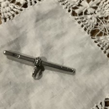 Vintage Silver T- Bar From   Albert Chain In Good Condition