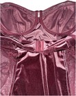 Torrid Sexy Curve Velour And Lace Bodysuit Size 2 Burgundy/ Winetasting — photo 9