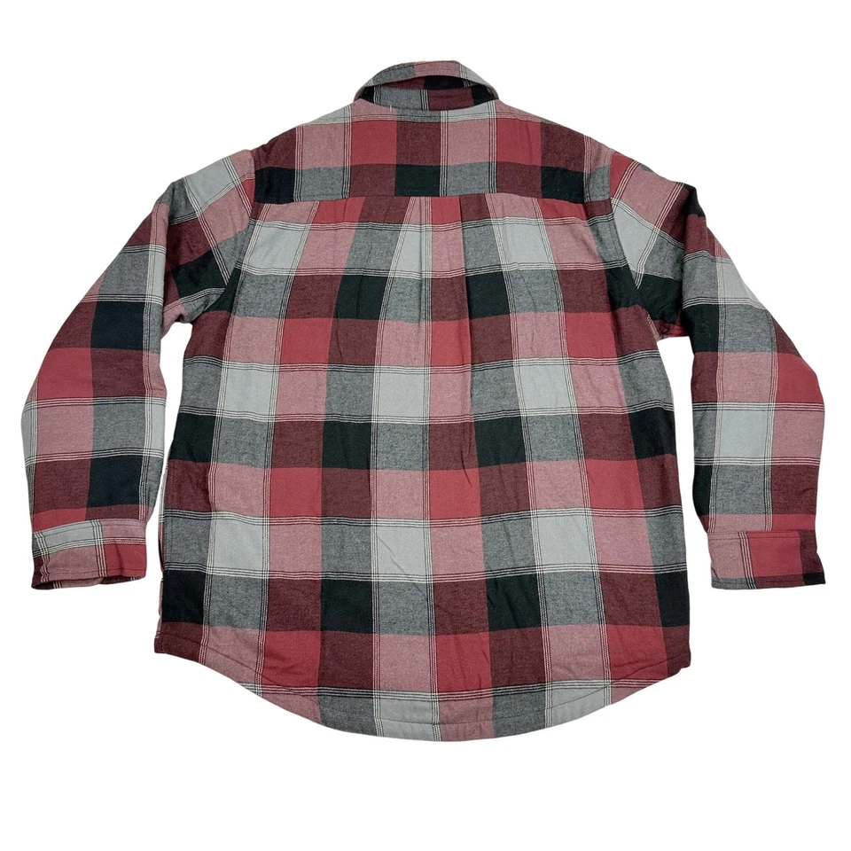 Nueva Camisa Chaqueta a Cuadros Forrada de Vellón Field & Stream Para Hombre Grande Roja a Cuadros Foto 2 de 4