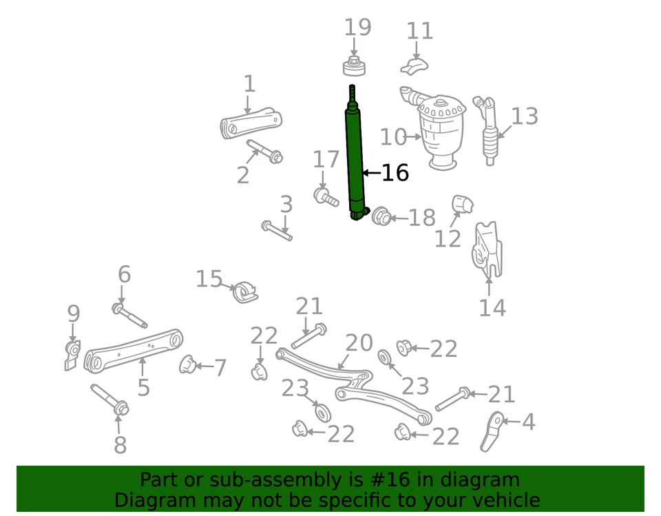 Amortiguador de suspensión original Ford 8W7Z-18125-D Foto 4 de 4