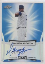 2017 Leaf Metal Draft Blue 15/25 Domingo Acevedo #BA-DA1 Auto qc0