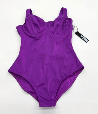 TA3 LIFTY ONE PIECE SWIMSUIT ORCHID PURPLE SHAPING SCULPT SIZE XL SHORT B/C NEW