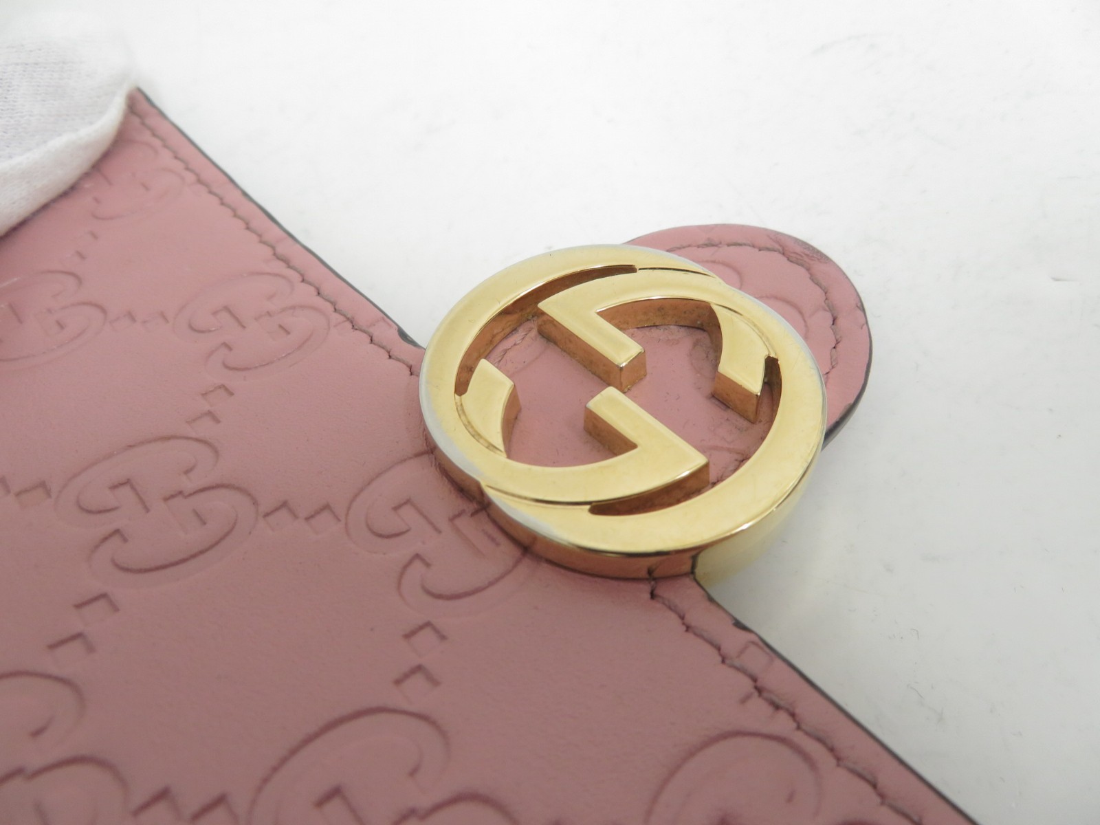 GUCCI GG Interlocking guccissima  Leather Biford Long Wallet I#50236 thumbnail 12