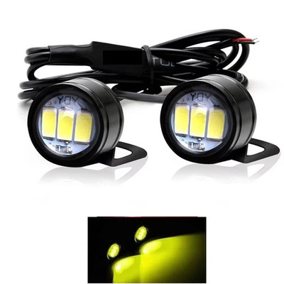2X LED Motorrad Licht Moto Fahrlicht Stroboskop Strobe Blinkend Eagle Eye Lig