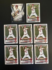 (8) 2021 Bowman Chrome Draft Michael McGreevy 1st RCs Invicta Cardinals lot