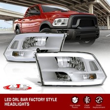 White Driving Led Tube Head Lights Lamp For 2009-2018 Dodge Ram 1500 2500 3500