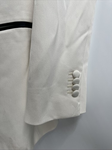 SUITSUPPLY Men's Wool Single-Breasted Classic Fit White Blazer Jacket Size 50 - Picture 10 of 15